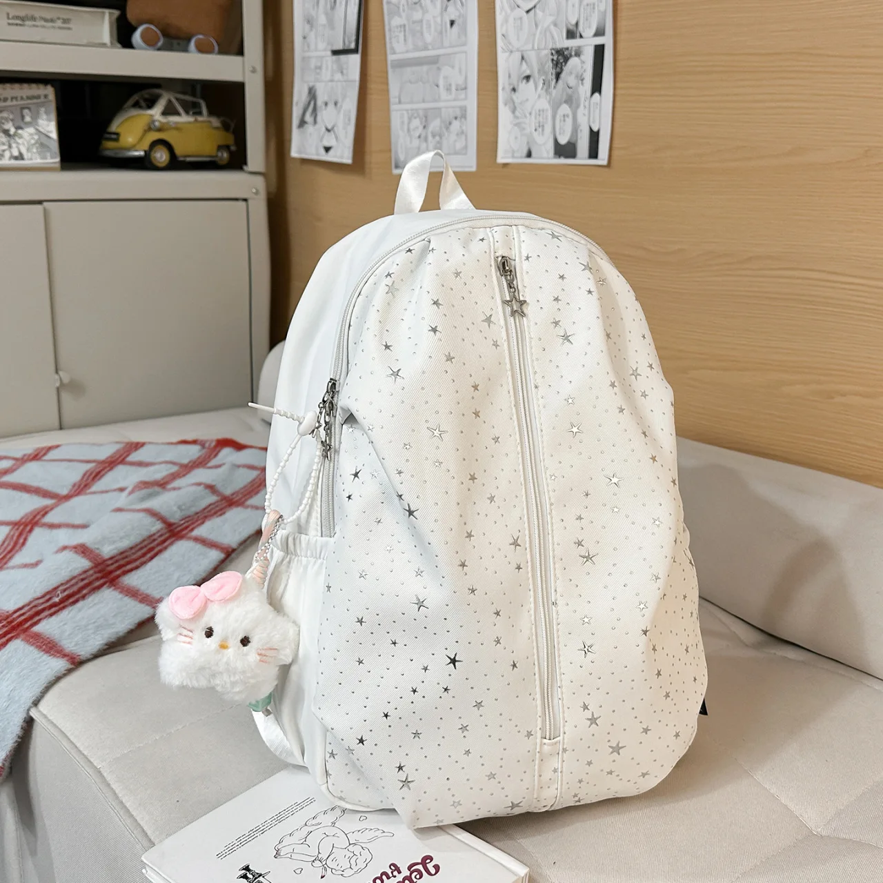 Korean Lightweight Teen Girls School Backpack Casual Travel Rucksack Fashion School Bag for Junior & Senior High Students