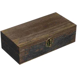 Rectangular Vintage Jewelry Box Storage Gift Organizer Bracelet Natural Wood Rectangular Retro Gift Box For Friend Family