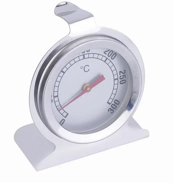 الخبز مقاومة درجات الحرارة العالية الفولاذ المقاوم للصدأ ميزان حرارة الفرن قاعدة نوع مؤشر الفرن ميزان الحرارة 0-300 ℃