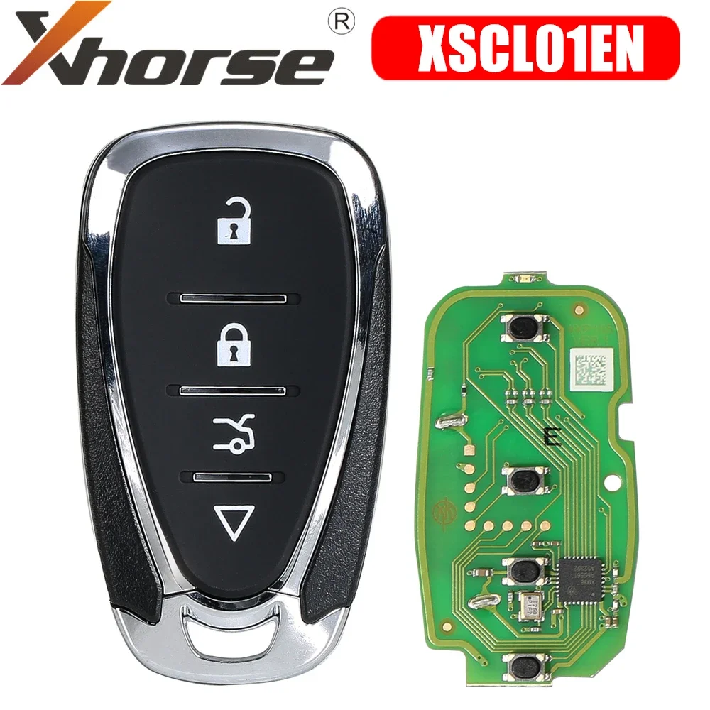 Универсальный смарт-ключ Xhorse XSCL01EN с 4 кнопками для Chevrolet Style VVDI, смарт-ключ