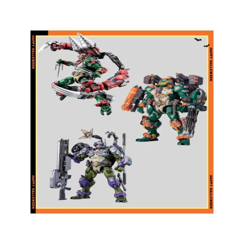 

[24-hour Shipping]Spot Ring Finger Cartoon Fire Cartoon Raphael Alloy Mecha Finished Model Hand Gift Collection