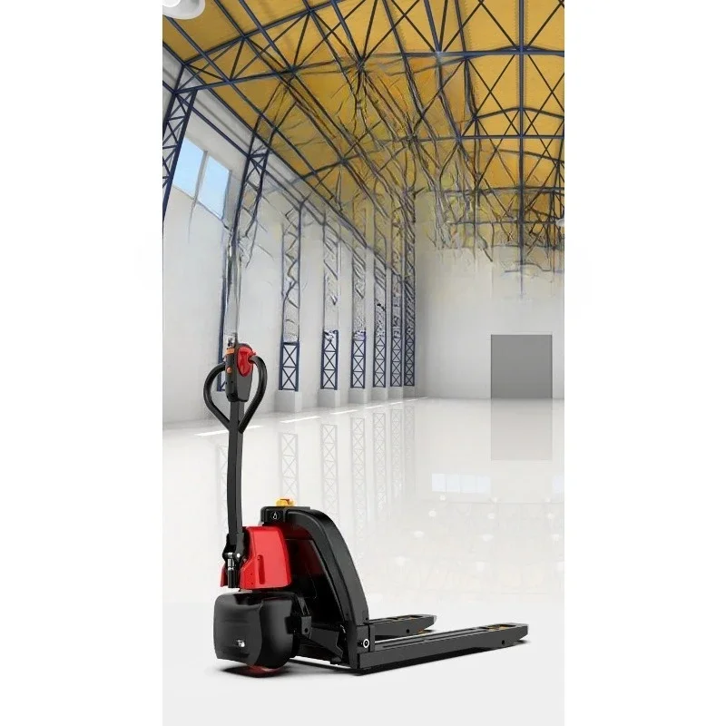 Electric forklift Automatic hydraulic lifting ground cattle handling pallet truck Small 12-ton hand-pulled forklift