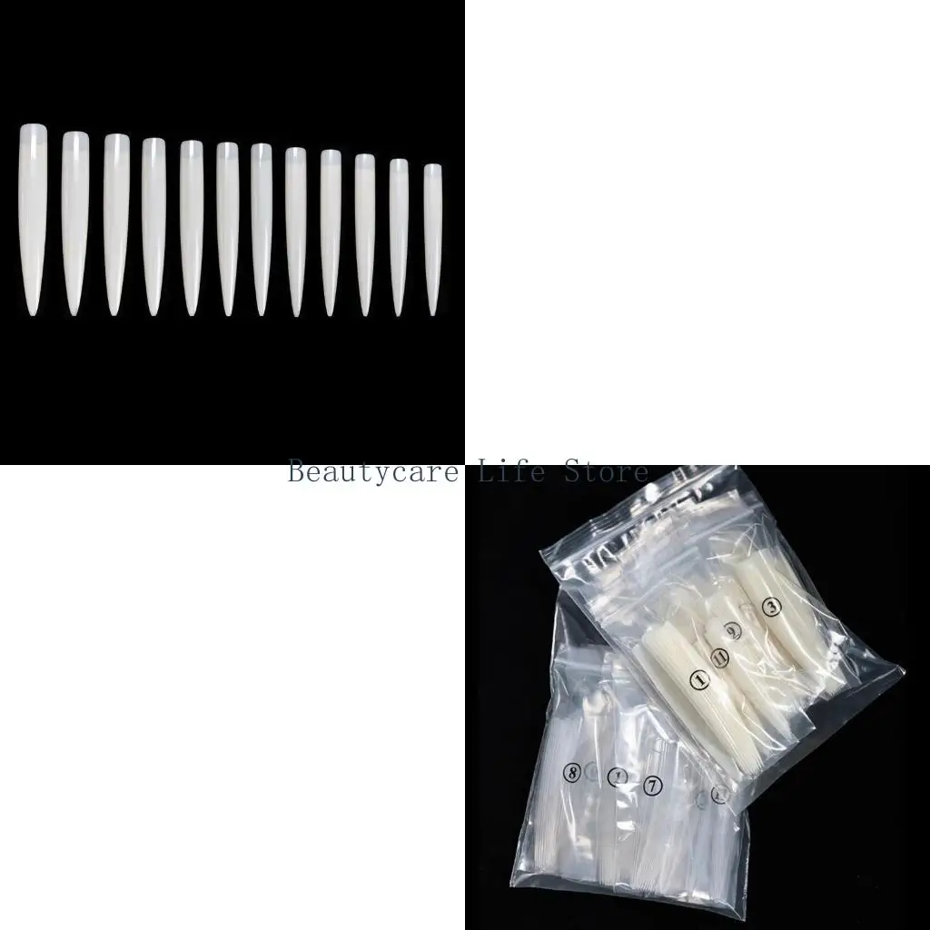 

652C 120pcs Clear Tips for Professional Manicure Salon Art Easy Application