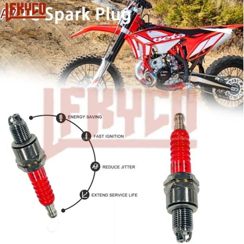 

Racing 3 Electrode Spark Plug A7TC for GY6 50CC 110CC 125CC 150CC ATV Scooter Dirt Bike Go Kart Motorcycle Ignition Accessories