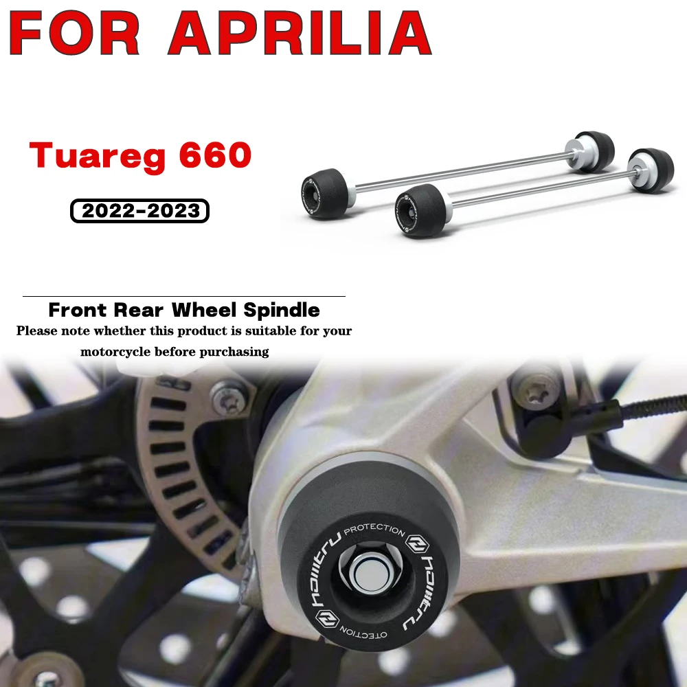 

For APRILIA Tuareg 660 2022-2023 Motorcycle Front Rear Wheel Spindle Crash landing Protection