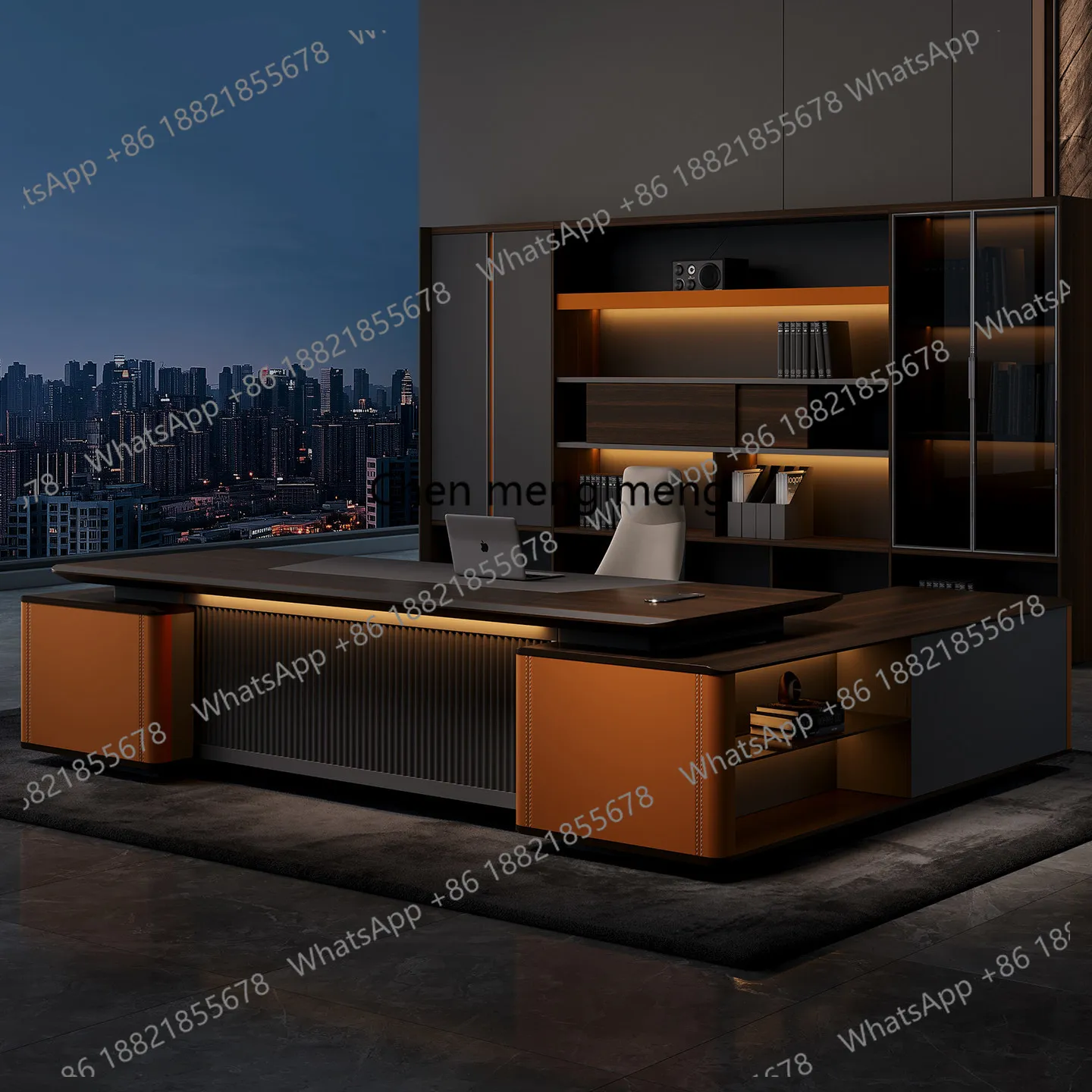 Light luxury high-end desk boss table and chair combination simple modern president desk