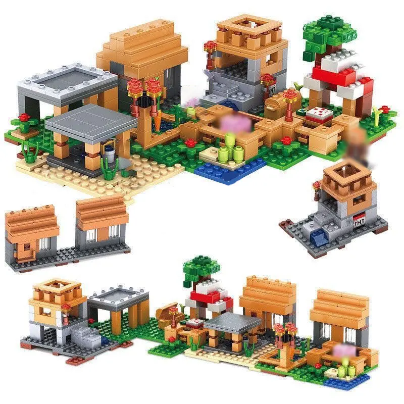 New product My Mini World Steve Village Game with the same Building blocks Children's Boy Toy Gift