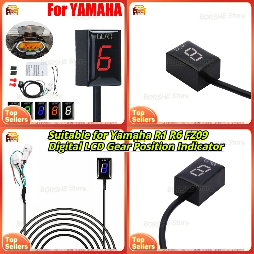 

Suitable for Yamaha R1 R6 FZ09 Digital LCD Gear Position Indicator Meter for Motorcycle and Automotive Aftermarket