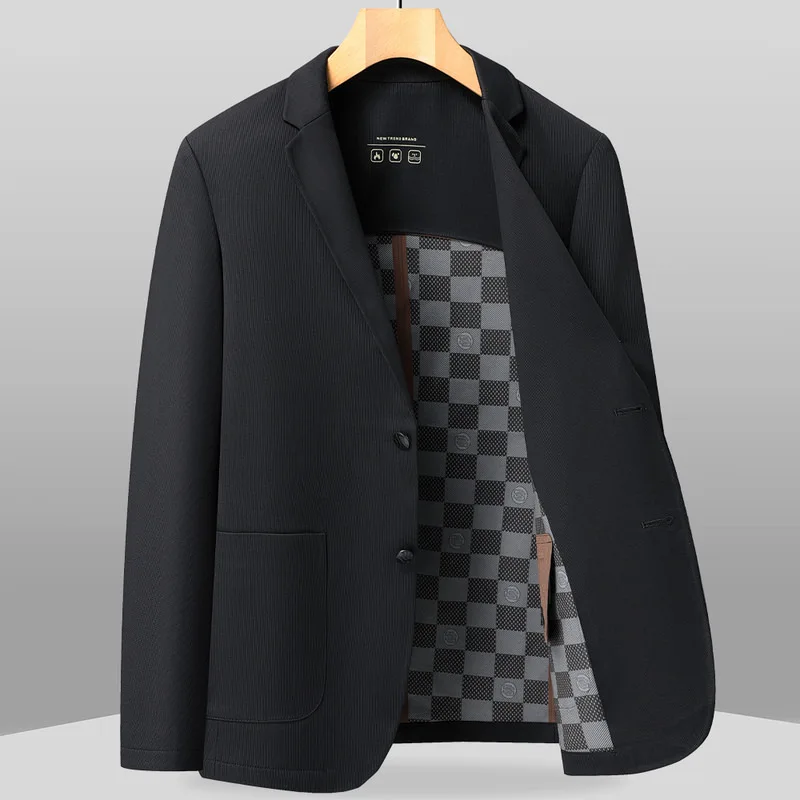 Seamless Adhesive Thin Style Blazer Fashionable Outdoor Travel, Camping, Wedding, Men's Slim-fit Casual Wear, Breathable Blazer