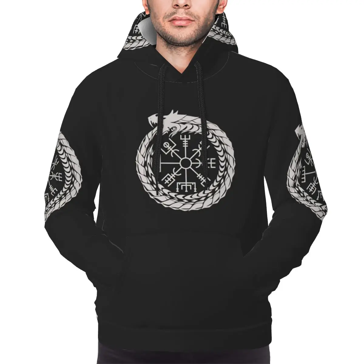 

Толстовки с капюшоном Viking Odin Valknut Runes, пуловер в стиле хип-хоп, осень-зима, мужская и женская толстовка, топы с длинными рукавами