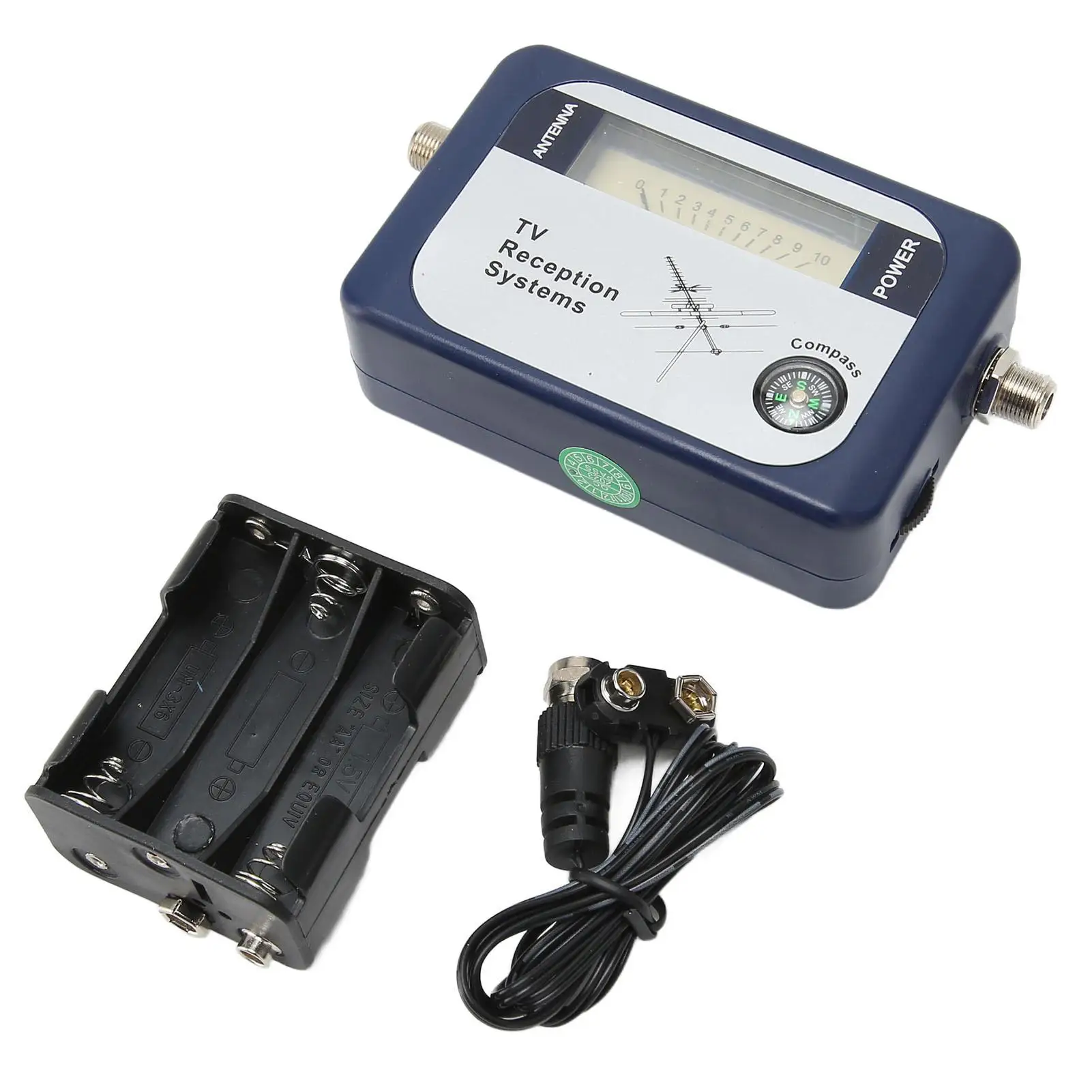 

Backlight Digital Satellite Finder Meter 170-860MHz with Compass for TV Antenna Signal Detection