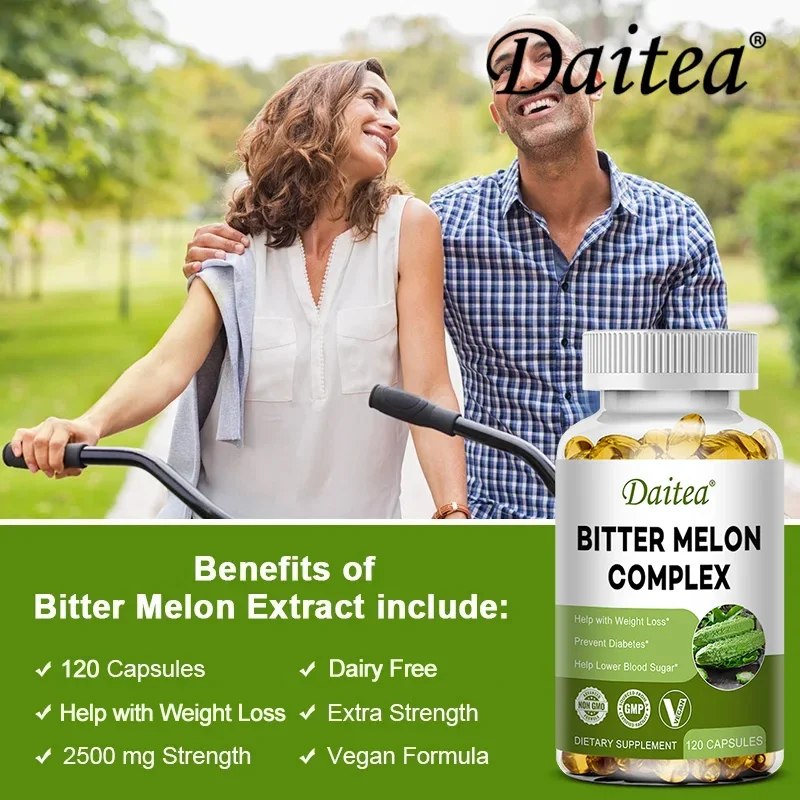 Bitter Melon - Non-GMO & Gluten-Free Extract - Supports Healthy Weight Management, Circulation, Vegetarian