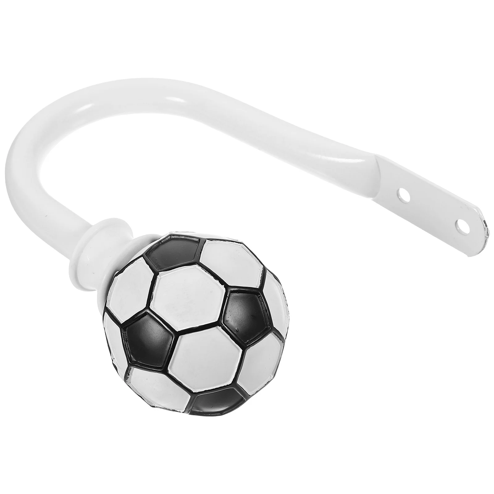 

Football Curtain Tieback Wall Mount U Shape Curtain Holdback Football Shape Hook Drapery Tie Hook Creative Design