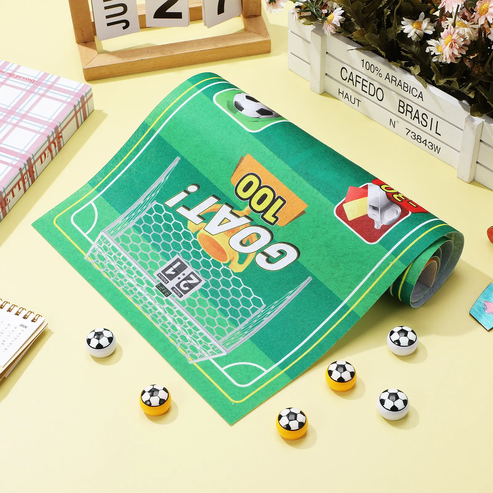 

1Set Interactive Tabletop Soccer Bowling Game for Kids Desktop Football Activity Enhances Hand Eye Coordination Social Skills