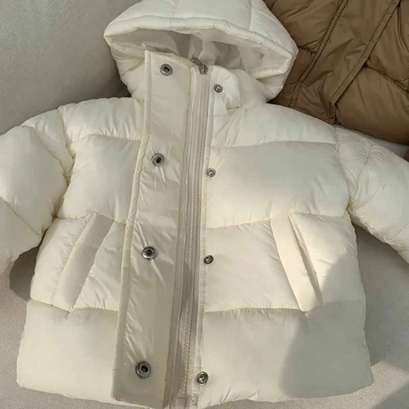 Winter Kids Parkas Korean Style Girls Fur Coat Hooide Boys Thicken Outerwear  jaqueta roupa de inverno infantil doudoune