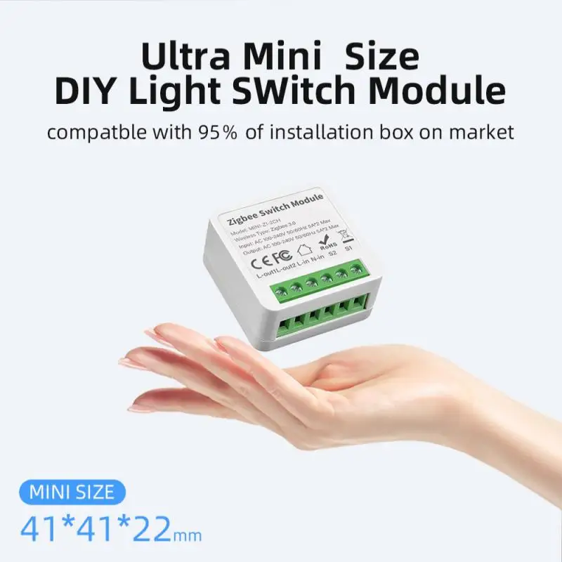 Aubess Power Monitor Switch 10A Wifi Smart Switch Breaker With 2/3/4 Way Control Function Support Tuya Alexa Home