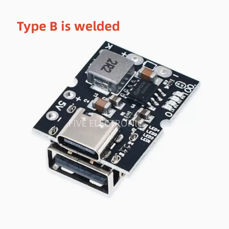 High-Precision 5V2A Charge-Discharge Integrated Module Type-C Input Compatible With 4.2V Lithium Batteries