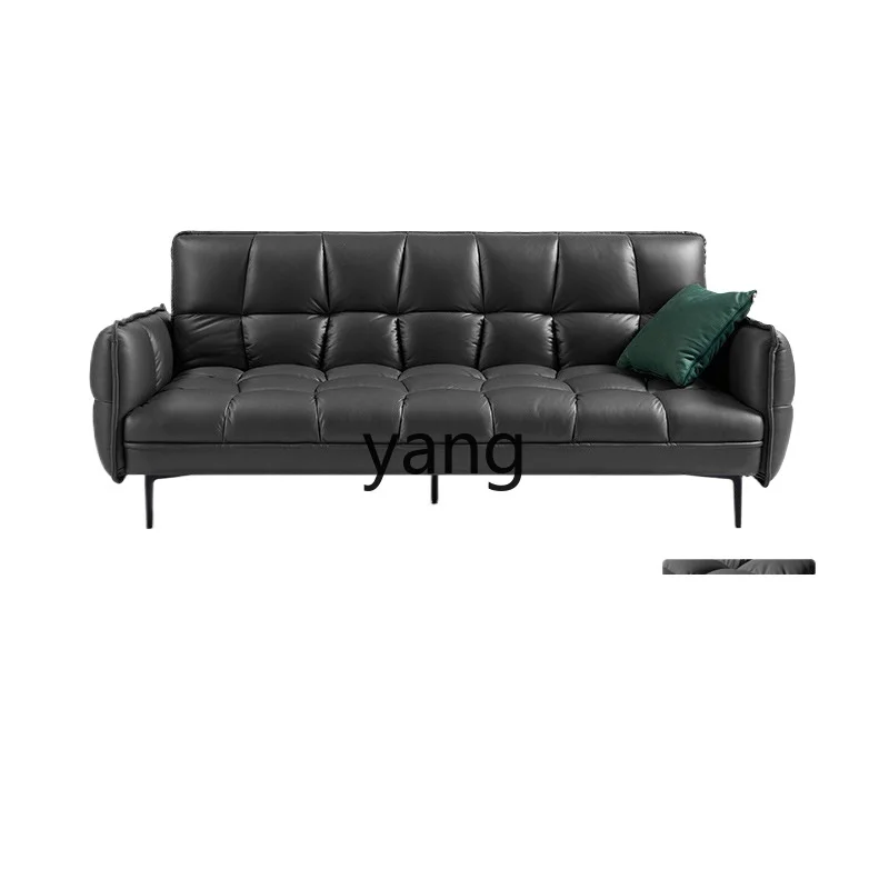 

LH Minimalist Faux Leather Sofa Bed Folding Dual-Use Sofa for Multi-User