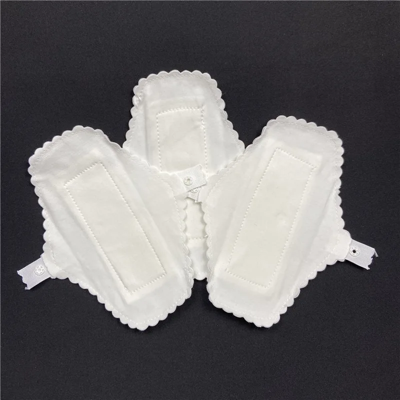 Washable Menstrual Cloth Pads 18cm Breathable Cotton Feminine Pad Waterproof Layer Panty Liner Soft Absorbent Reusable Maternity