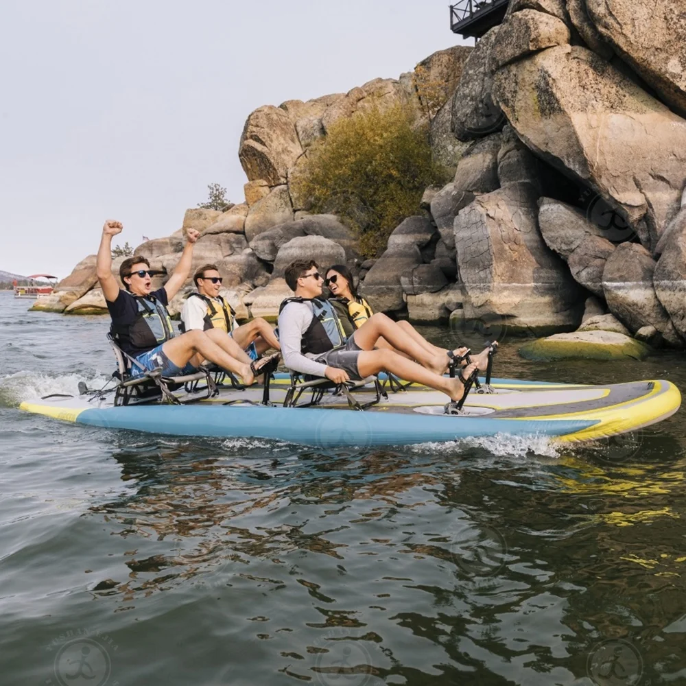 Wszechstronne nadmuchiwane kajaki z pedałami do łatwych przygód na wodzie Lekka i wytrzymała konstrukcja
