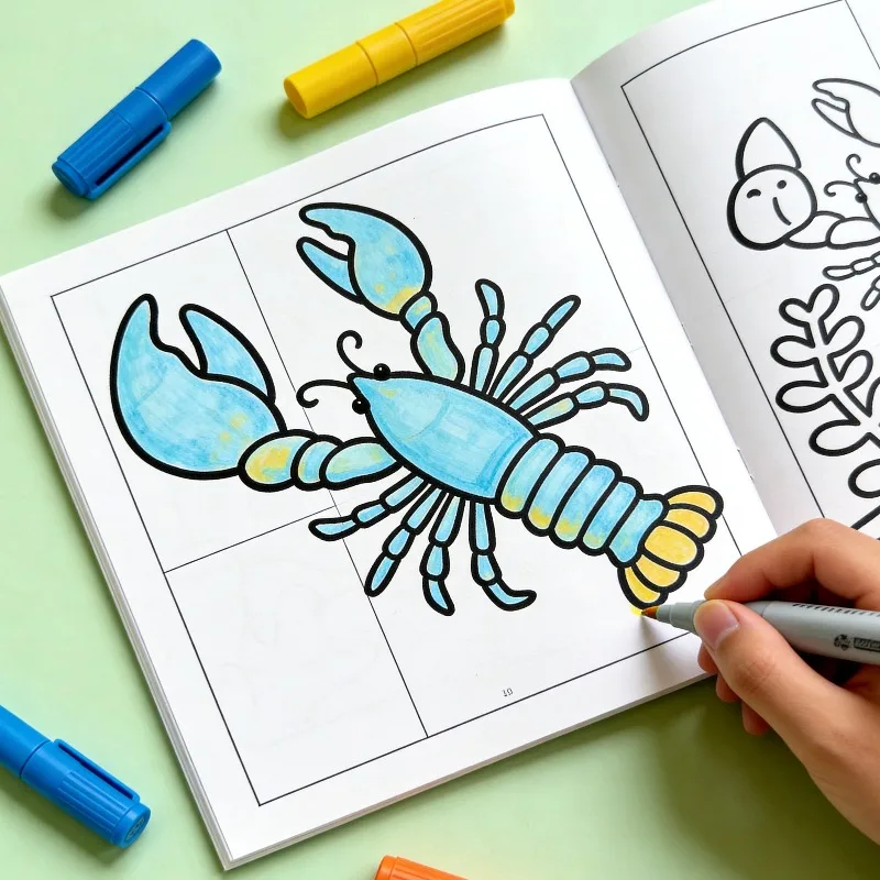 A Super Healing Blank Coloring Book with 24 Vivid Patterns of Marine Animals Ocean Themed Coloring Book Perfect Art Gift - view 4