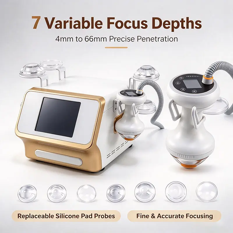 2026 New Desktop Piezoelectric Focused Shockwave Therapy Machine Physiotherapy Rehabilitation Pain Management