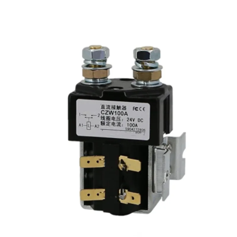 

1PC CZW100A/24V DC Contactor Electrical DC Contactor Switch 100A For Electric Vehicles 12V 36V 48V 60V 72V