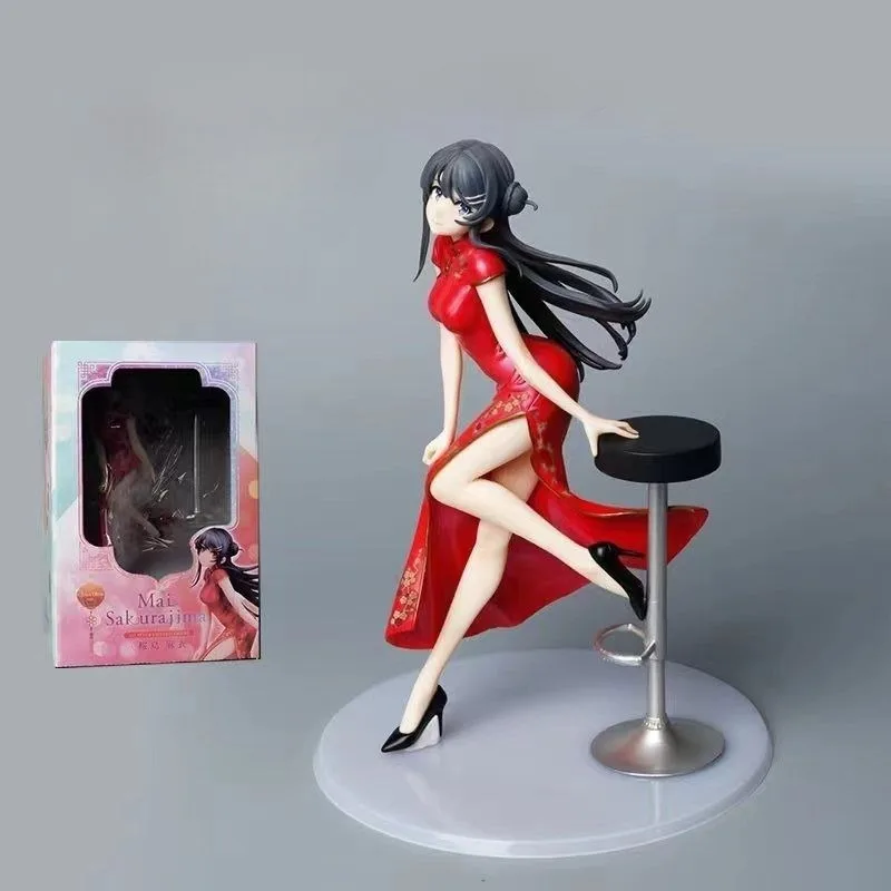 

In Stock MX Studio Mai Sakurajima Qipao Model Rascal Does Not Dream Figure Collectible Gift