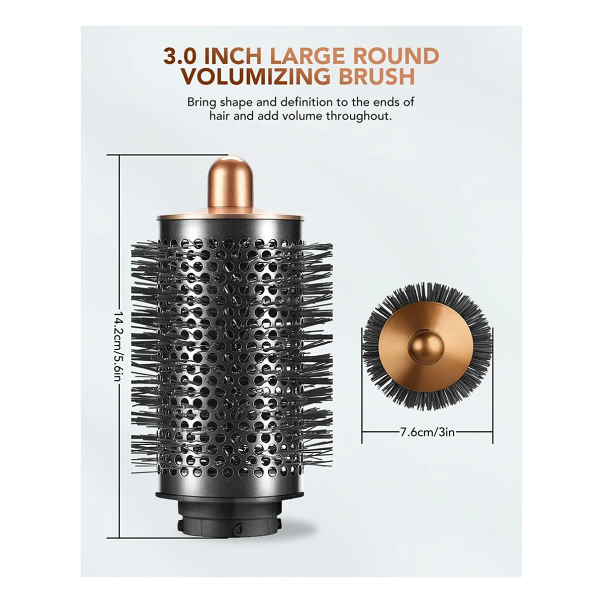 ดิฟฟิวเซอร์และแปรงเพิ่มวอลลุ่มกลมขนาดใหญ่เข้ากันได้กับ Dyson Airwrap HS05, HS01 - ของขวัญความงามในอุดมคติ