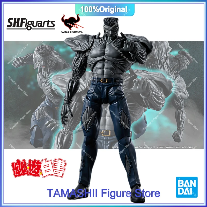 Original Bandai S.H.Figuarts SHF Younger Toguro 100% Yu Yu Hakusho PVC Anime Action Figure Model Collection Toy Gifts