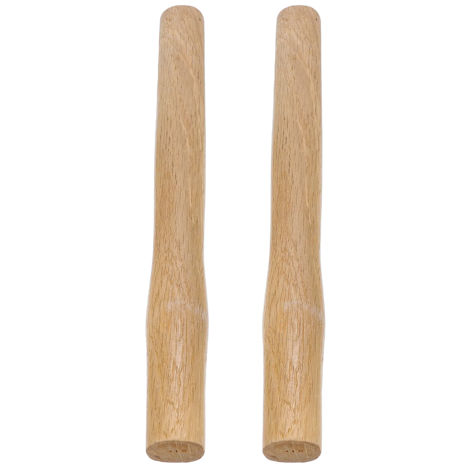 2Pcs Hardwood Hammer Handle 37Cm Ergonomic Natural Grain Anti-Slip Grip Replacement for Claw Ball Peen Hammer Outdoor Use