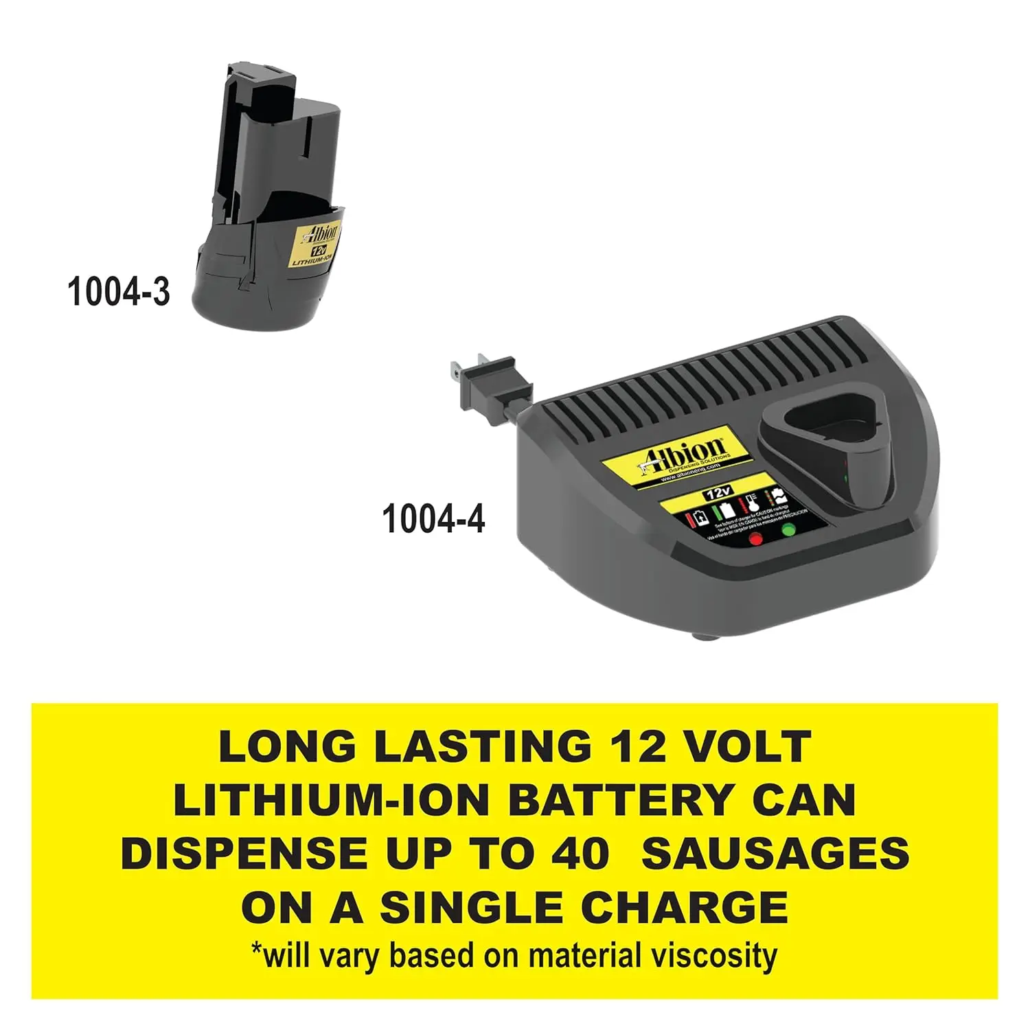 Pistola de calafetagem de salsicha sem fio Engineering E12S20 B-Line, sem gotejamento, 12V, 20 onças