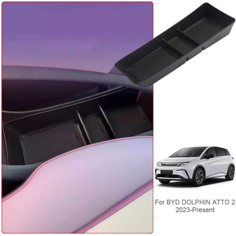 

Car Armrest Box Storage For BYD DOLPHIN ATTO 2 2023-Present ABS Auto Door Storage Organizer Tray Box Water Cup Holder Accessory