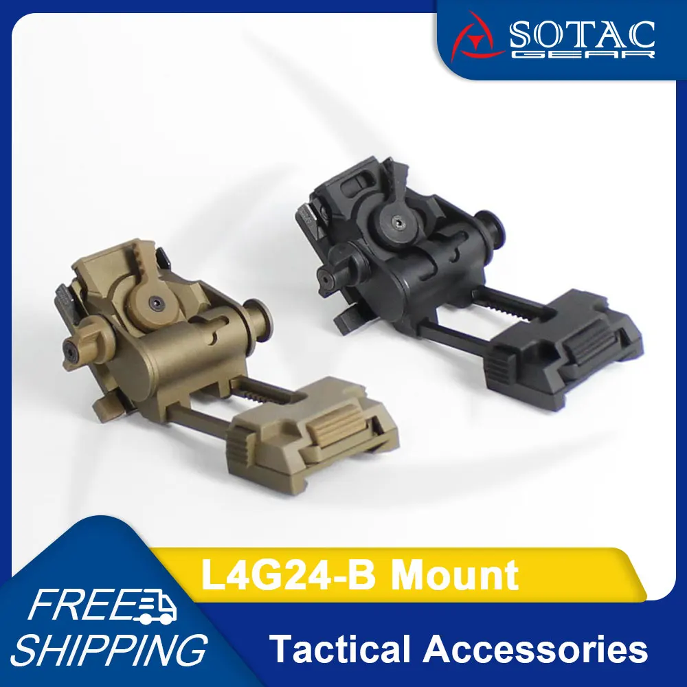 SOTAC GEAR Metal Weapon L4G24-B Helmet Mount Hunting Outdoor NVG Mount L4G24 B Accessories