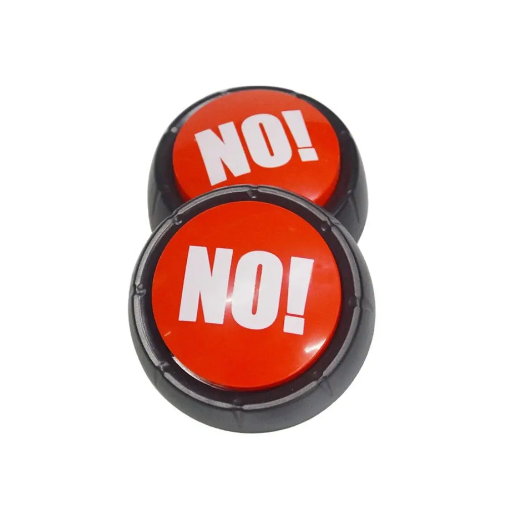 Funny Interactive Yes No Button Communication Sound Prop Maybe Sorry Button Team Talking Game Show Answer Buzzers Dog Talking