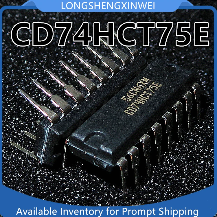 Circuito integrado da trava transparente, único chip, CD74HCT75E 74HCT75 DIP16, 2 bits, 2 bits, 1pc