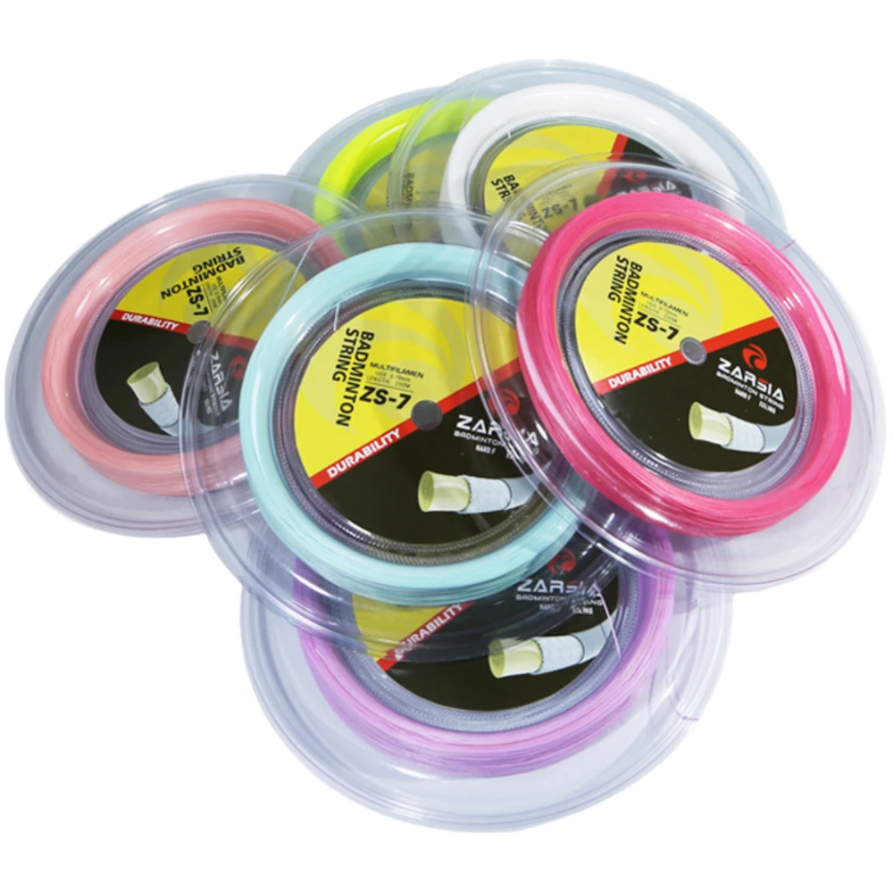 العلامة التجارية الجديدة ZARSIA سلسلة كرة الريشة 200 متر مقياس 0.70 مللي متر دائم التدريب سلسلة كرة الريشة التحكم ، الطاقة ، سلسلة مضرب كرة الريشة