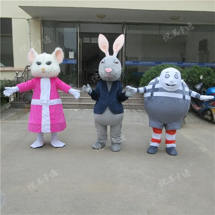 

Street Funny Mascot Costume Mouse Rabbit Suit Cartoon Mascot Costume Plush Christmas Fancy Dress Halloween Mascot Costumes