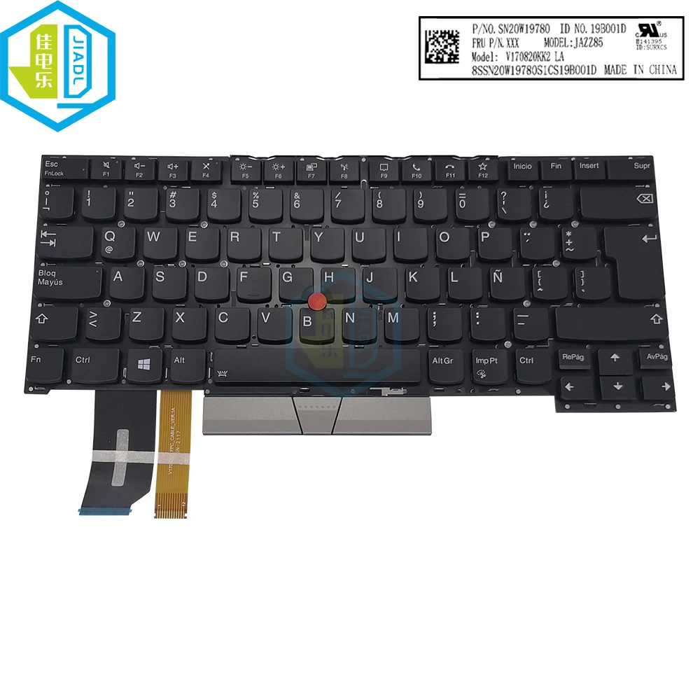 Backlight Latin Brazil Trackpoint Keyboard For Lenovo Thinkpad P1 Gen 1 Gen 2 T490s T495s SN20W19780 Laptop PC Parts Keyboards