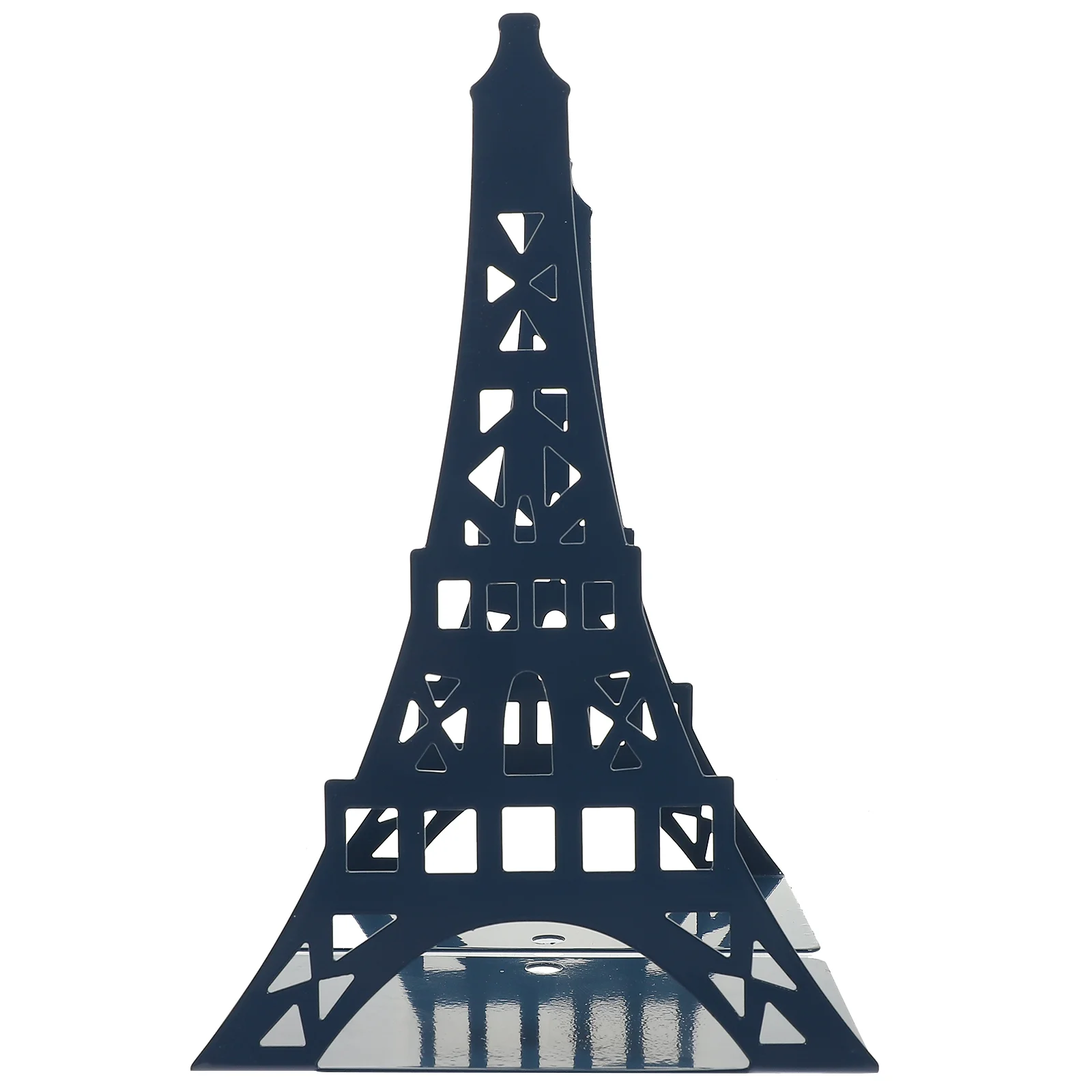 2 Pcs Bookends Notebook Organizer for Desk Holders Shelves Tower Shape Reading Stands Metal Bookshelves