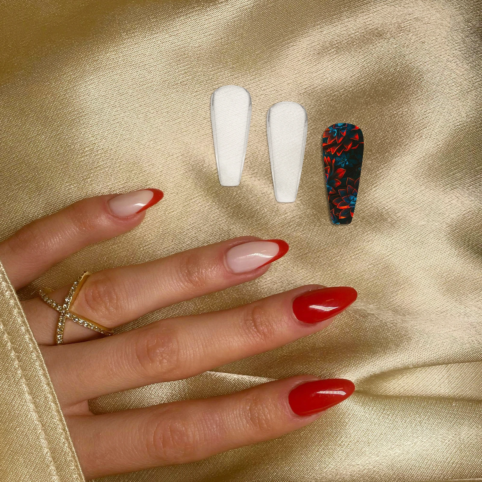 20 Stück trapezförmiger Nagellack-Ausstellungsständer, eleganter Farborganisator für den persönlichen Gebrauch im Salon, langes Design, langlebiges Glas