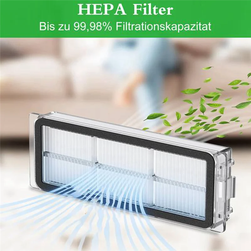 Top Deals Main Side Brush HEPA Filter Mop Pad Replacement Parts Plastic For Dreame L20 Ultra/X20 Pro Robot Vacuum Parts