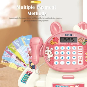 Elektronische Simulation Supermarktbox, Kinder spielen Spielzeug, Cartoon Frosch, Einkaufswagen, Baby Computergeschenk 10 Hauptverkaufskindmesse Carrine - №10