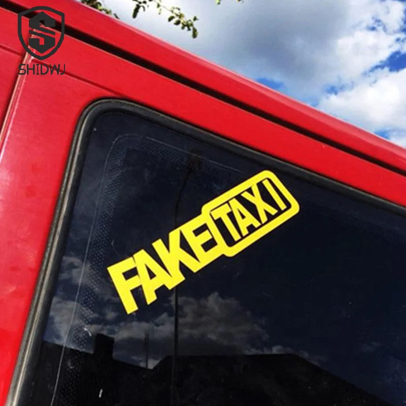 العالمي وهمية سيارة أجرة ملصق مائي شعار ذاتية اللصق الفينيل سيارة ملصق مائي مضحك ملصقات السيارات اكسسوارات السيارات الداخلية