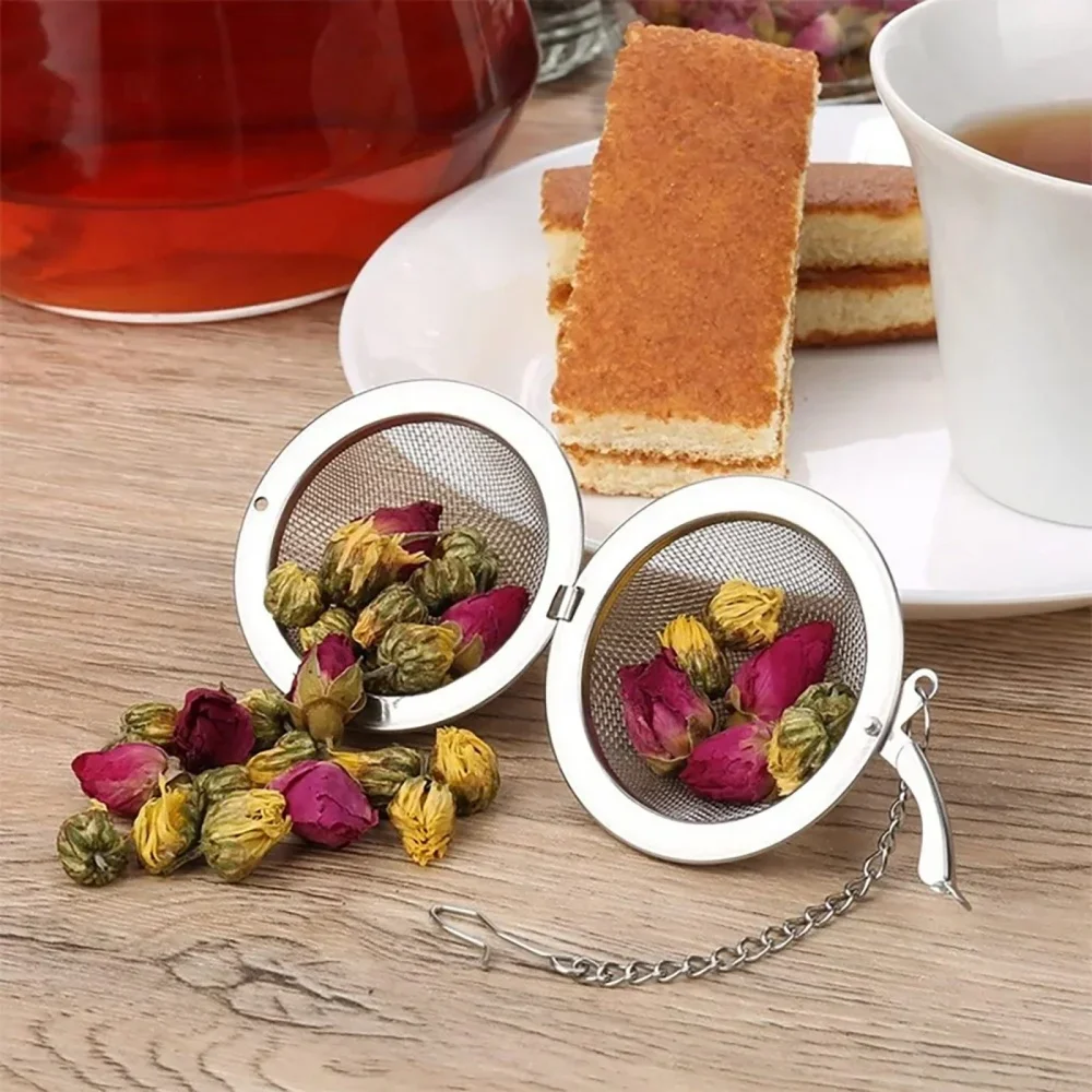 1 Pc Stainless Steel Tea Ball 1.88 Inch Mesh Tea Infuser Strainers Premium Tea Filter Tea Interval Diffuser For Loose Leaf Tea