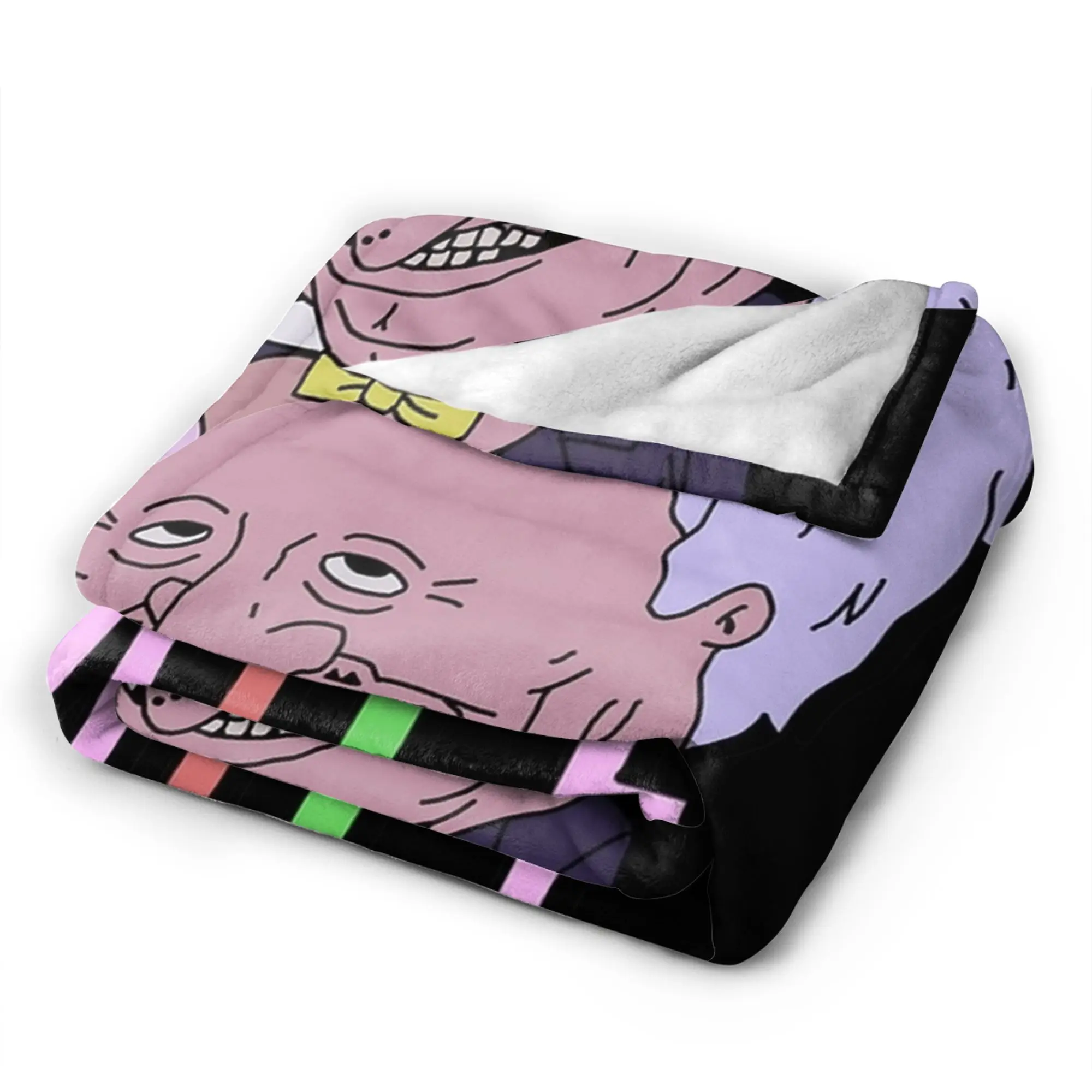 اخرج هناك وجعل شخص ما يبتسم الأصدقاء المبتسمين بطانية الفانيلا رمي بطانية للخارجية رقيق المفرش غطاء سرير أريكة #5