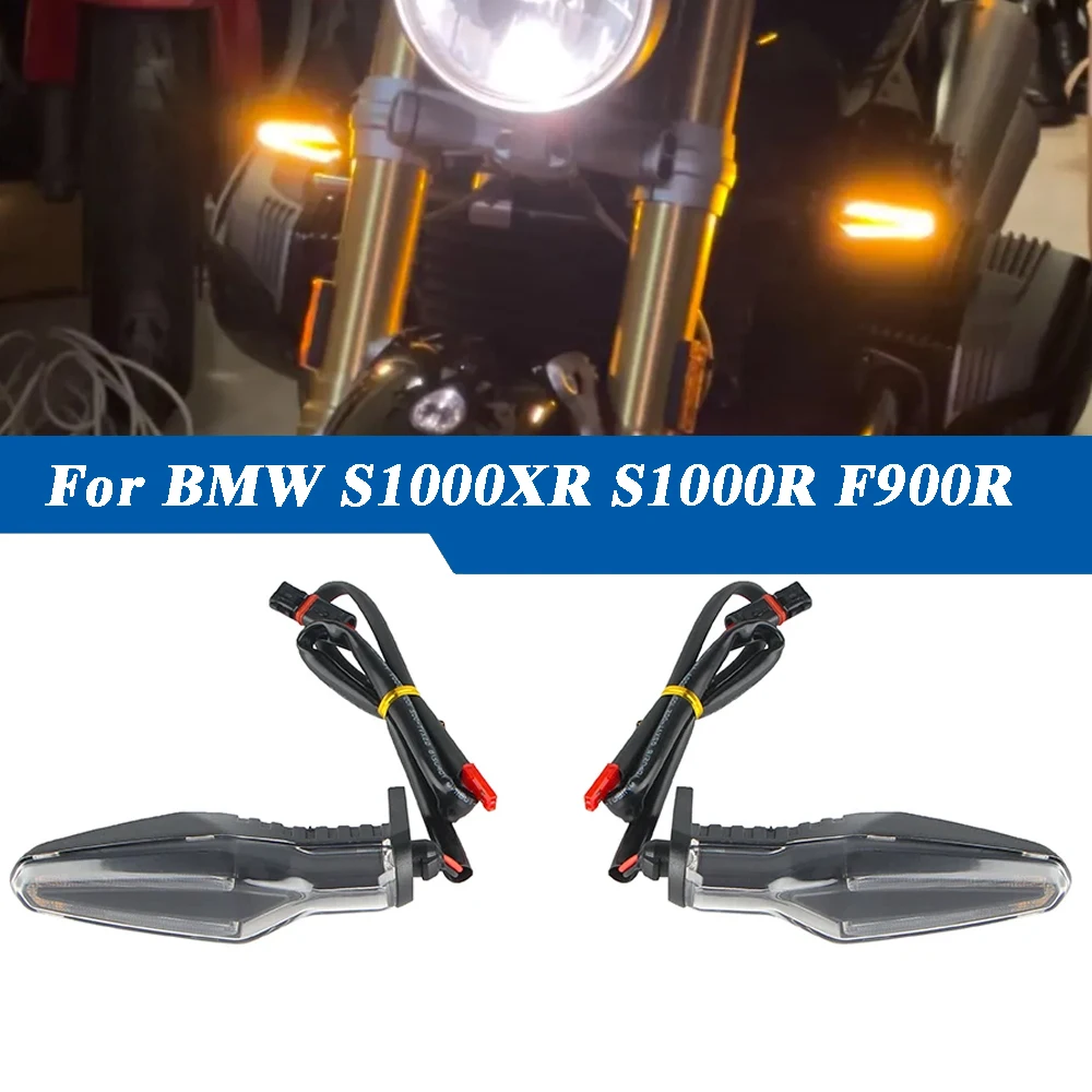 

Front LED Turn Signal Lights blinker Flashing Light For BMW S1000XR S1000RR S1000R F900 R XR F750GS F850GS R1200GS R1250GS R1250