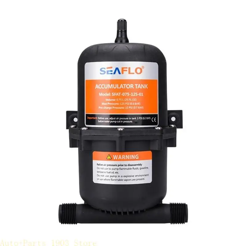 

0.75L/23.5oz Water Accumulator for Tank for Marine Boat Yacht RV Pressure Accumulator Water System Accessory