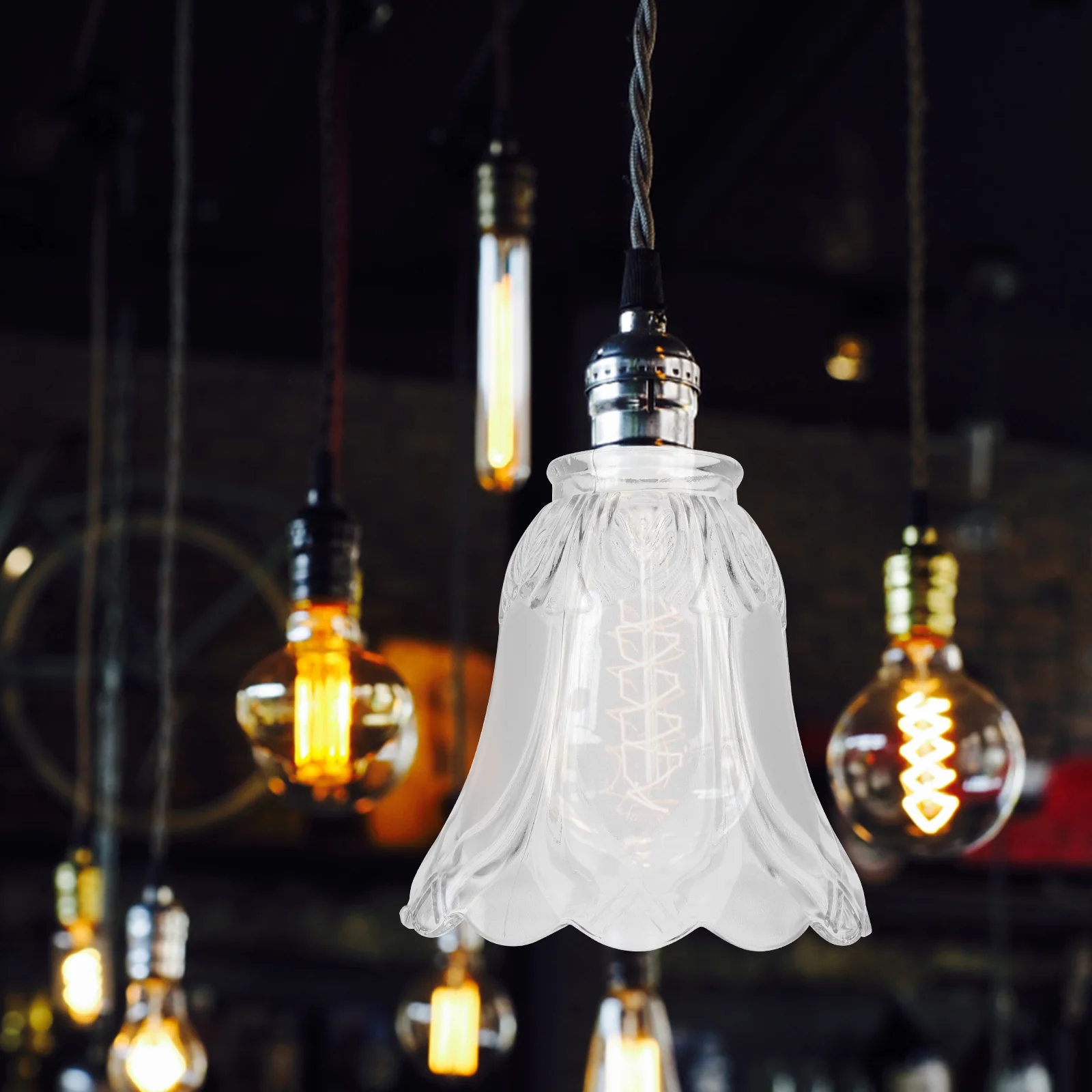 

Lamp Shade for Pendant Light Matte Finish Hanging Lampshade Replacement for Living Room Bedroom Chandelier