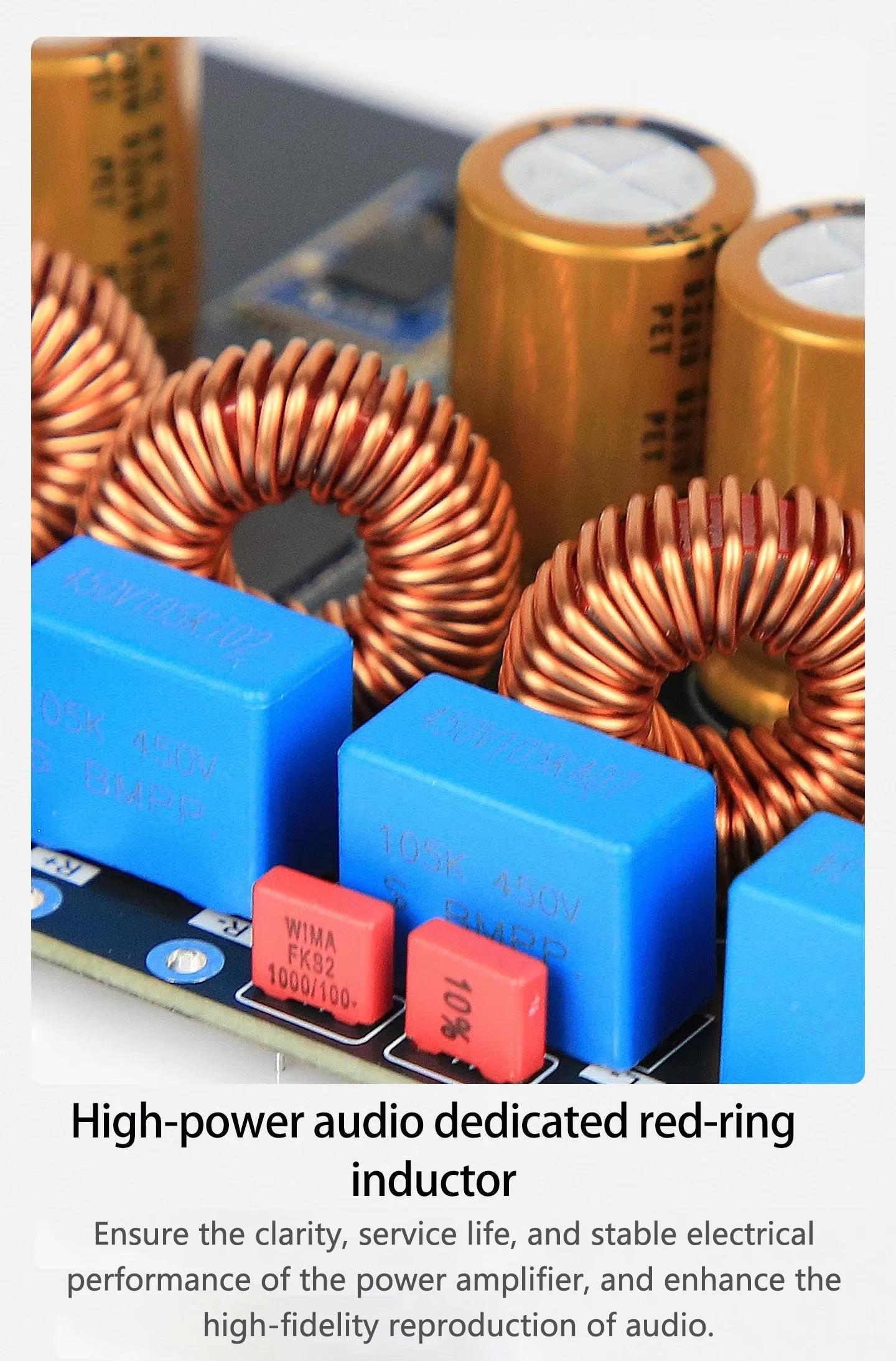 YJCO D816 High-Fidelity Digital HIFI Leistungsverstärker 300W*2 Bluetooth Verlustfreier Heim-Audio-Verstärker Galliumnitrid ACM8816 Chip – Detail 14
